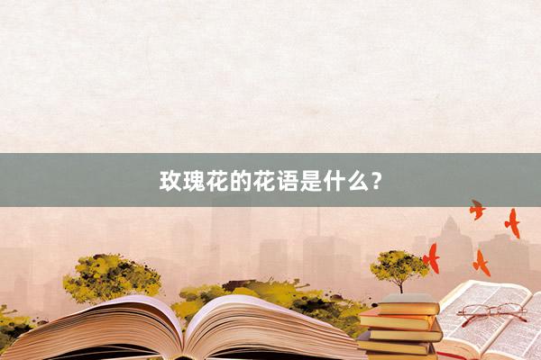 玫瑰花的花语是什么？